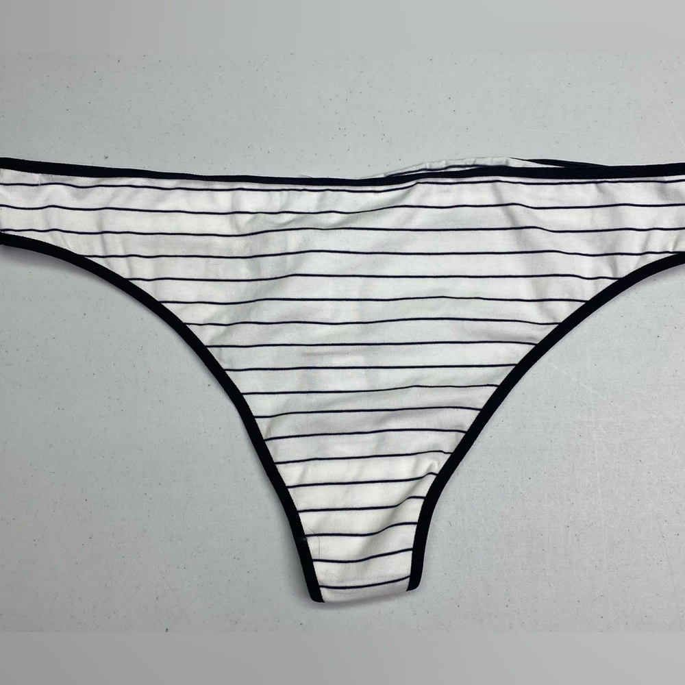 NWT LVR WHT/BLK STRIPE Cotton Throng, XXL